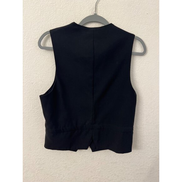 High Stakes S Gold & Black Patterned Vest women size small - Picture 2 of 5